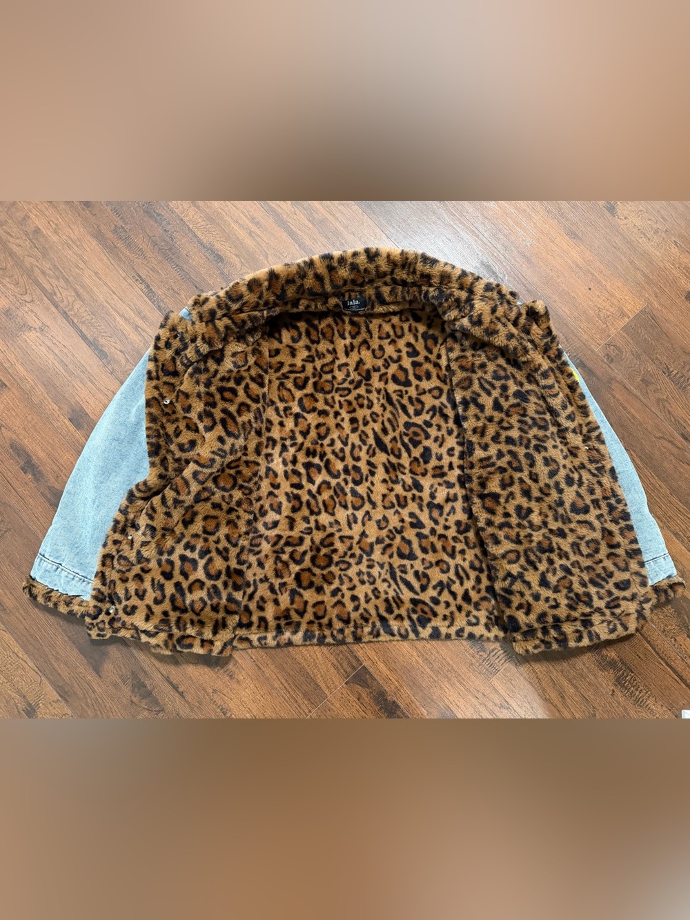 Lala Forever Patched Trucker Jacket in Leopard - Picture 5 of 7